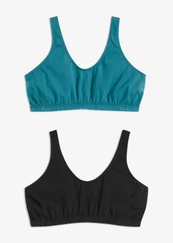 Lot de 2 brassières coton
