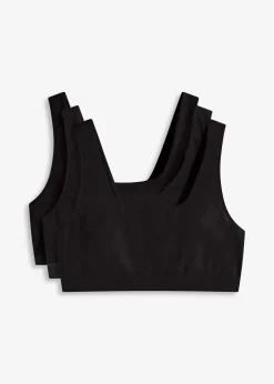 Lot de 3 brassières coton extensible