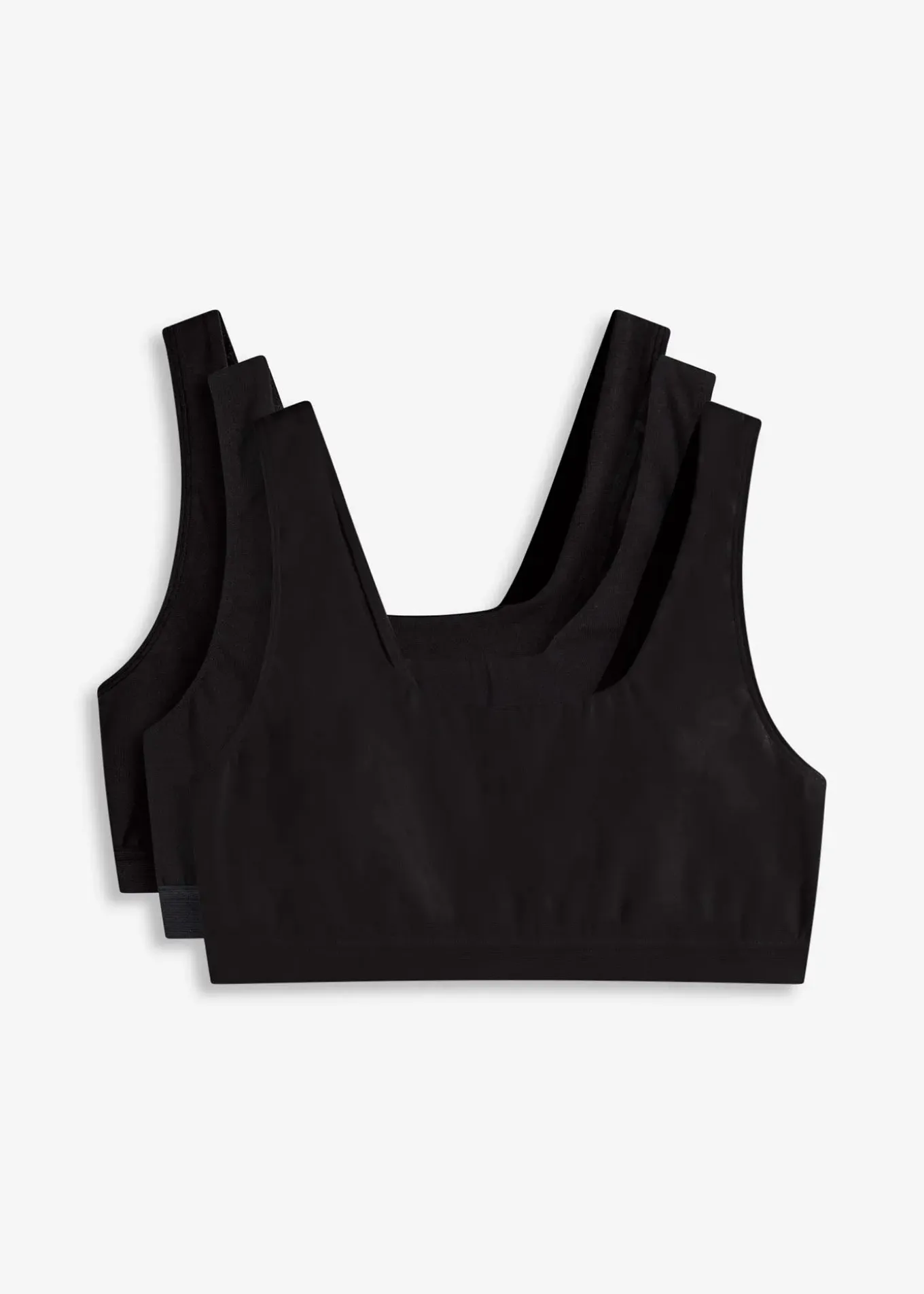 Lot de 3 brassières coton extensible