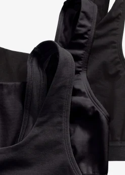 Lot de 3 brassières coton extensible