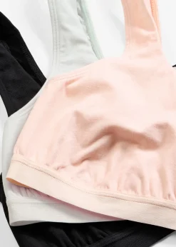 Lot de 3 brassières coton extensible