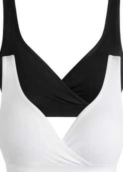 Lot de 2 brassières d'allaitement sans couture en matière durable