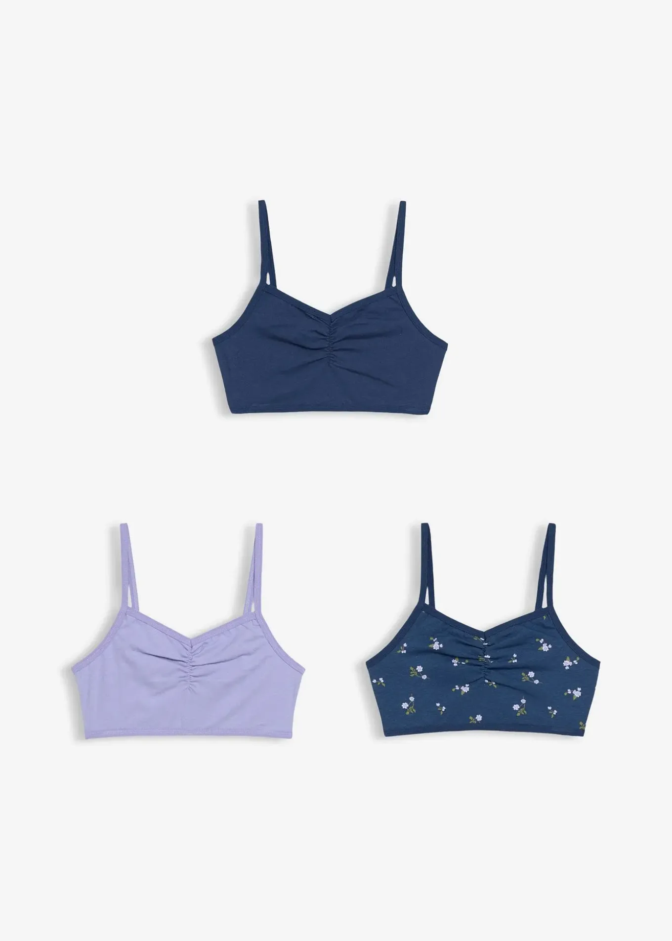 Lot de 3 brassières douces