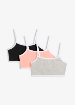Lot de 3 brassières en coton doux et extensible
