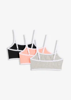 Lot de 3 brassières en coton doux et extensible