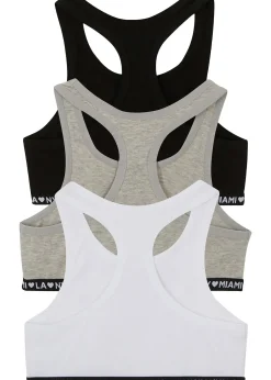 Lot de 3 brassières en coton doux et extensible