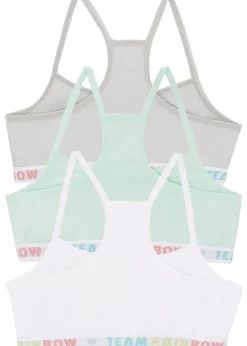 Lot de 3 brassières en coton doux et extensible