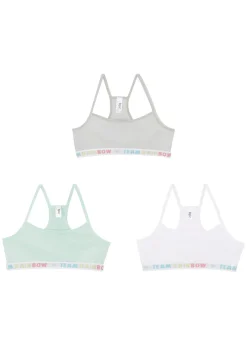 Lot de 3 brassières en coton doux et extensible