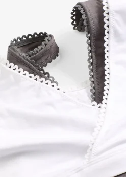 Lot de 2 brassières réversibles en coton extensible