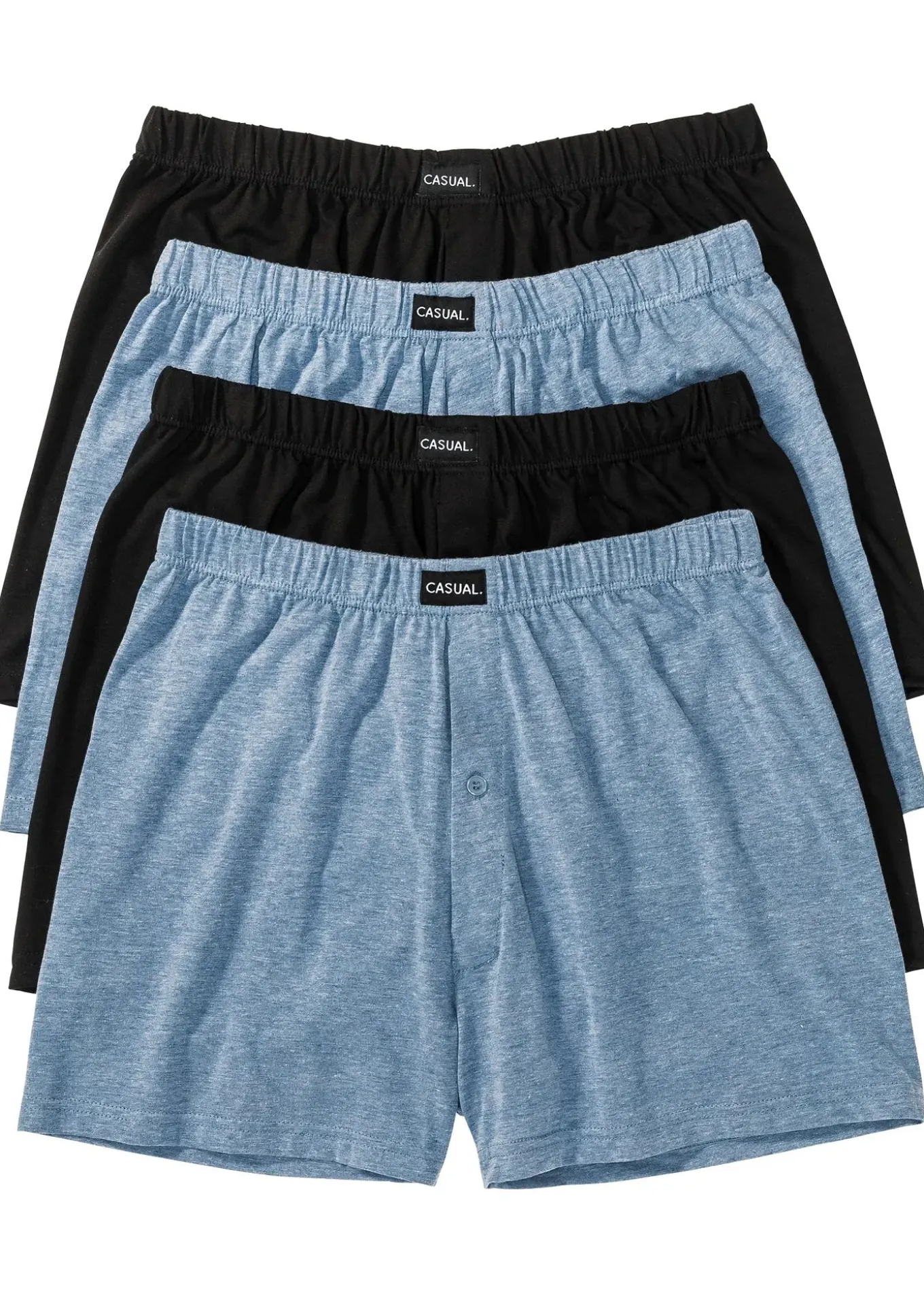 Lot de 4 caleçons en jersey coton doux