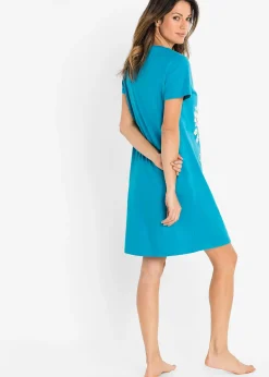 Lot de 2 chemises de nuit courtes 100% coton