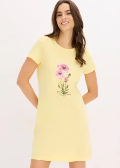 Lot de 2 chemises de nuit courtes 100% coton