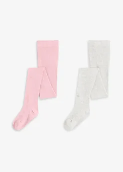 Lot de 2 collants pour enfant à pois brillants