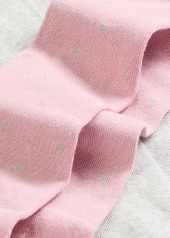 Lot de 2 collants pour enfant à pois brillants