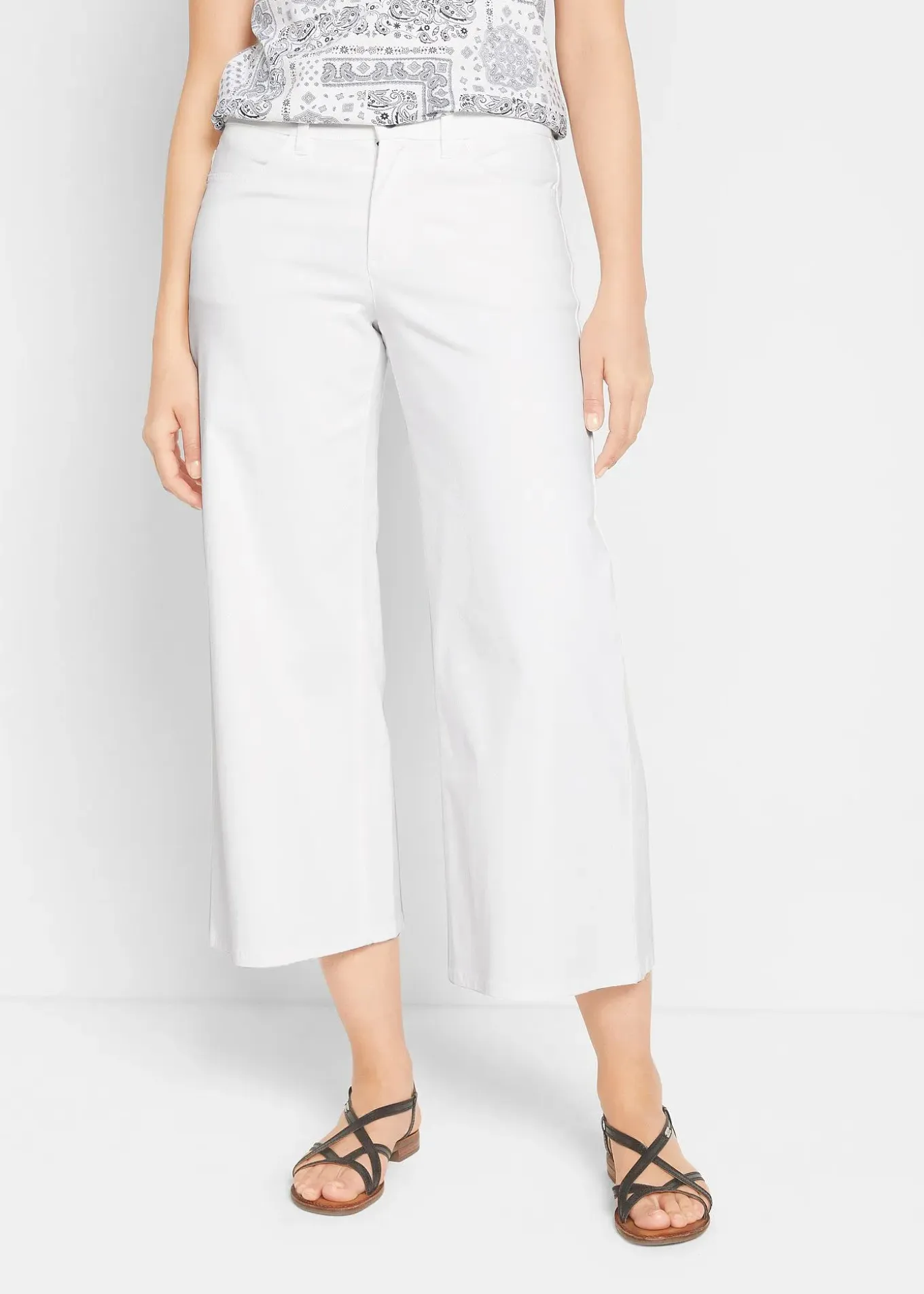 Lot de 2 corsaires en jean taille mi-haute