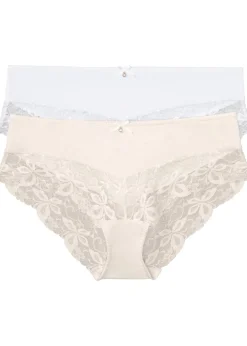 Lot de 2 culottes avec dentelle