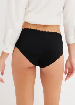 Lot de 3 culottes de grossesse en coton et dentelle