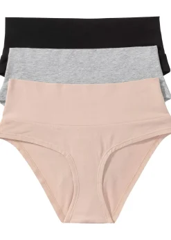 Lot de 3 culottes de grossesse coton