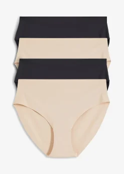 Lot de 4 culottes invisibles en microfibre