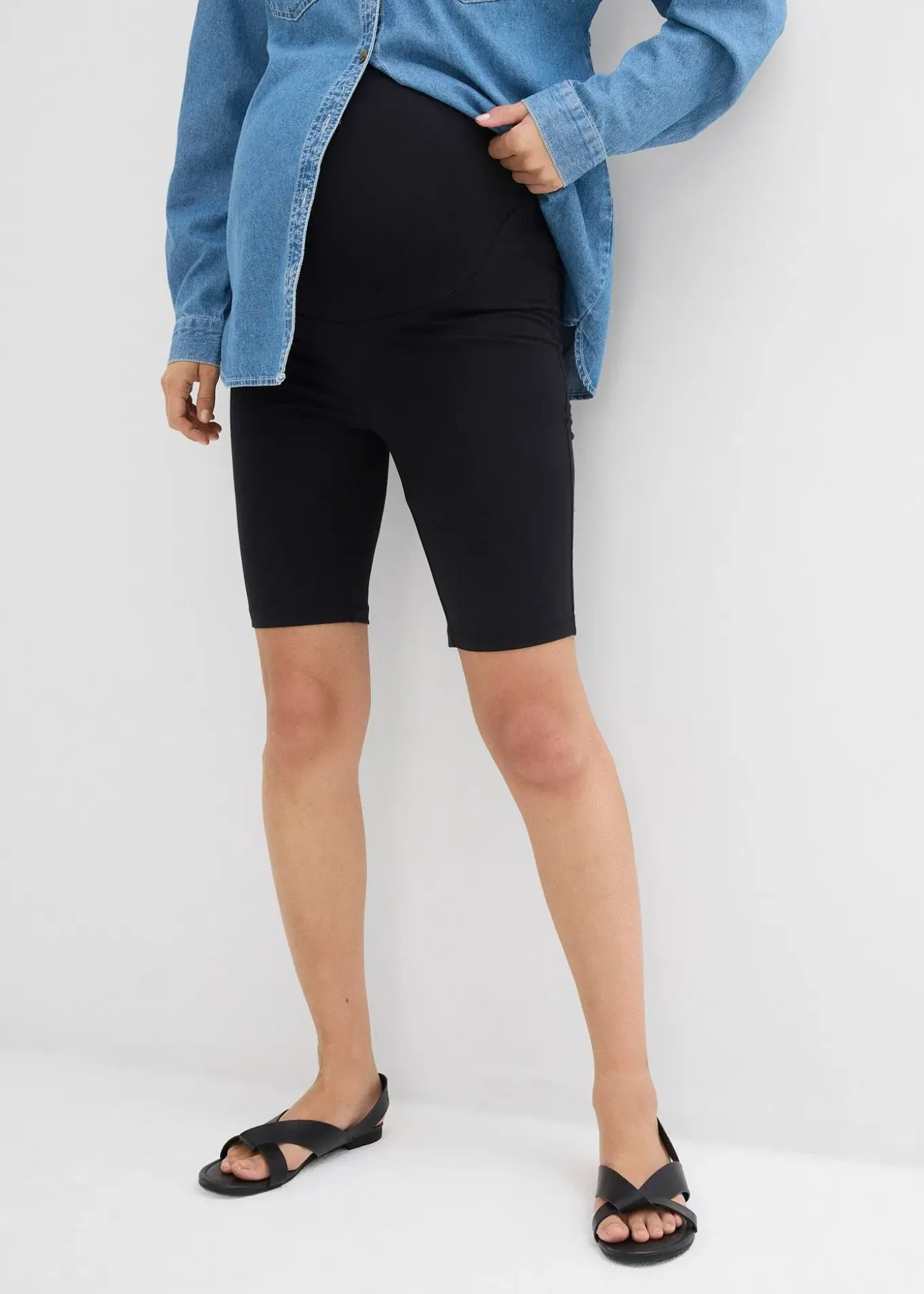 Lot de 2 cyclistes de grossesse en coton