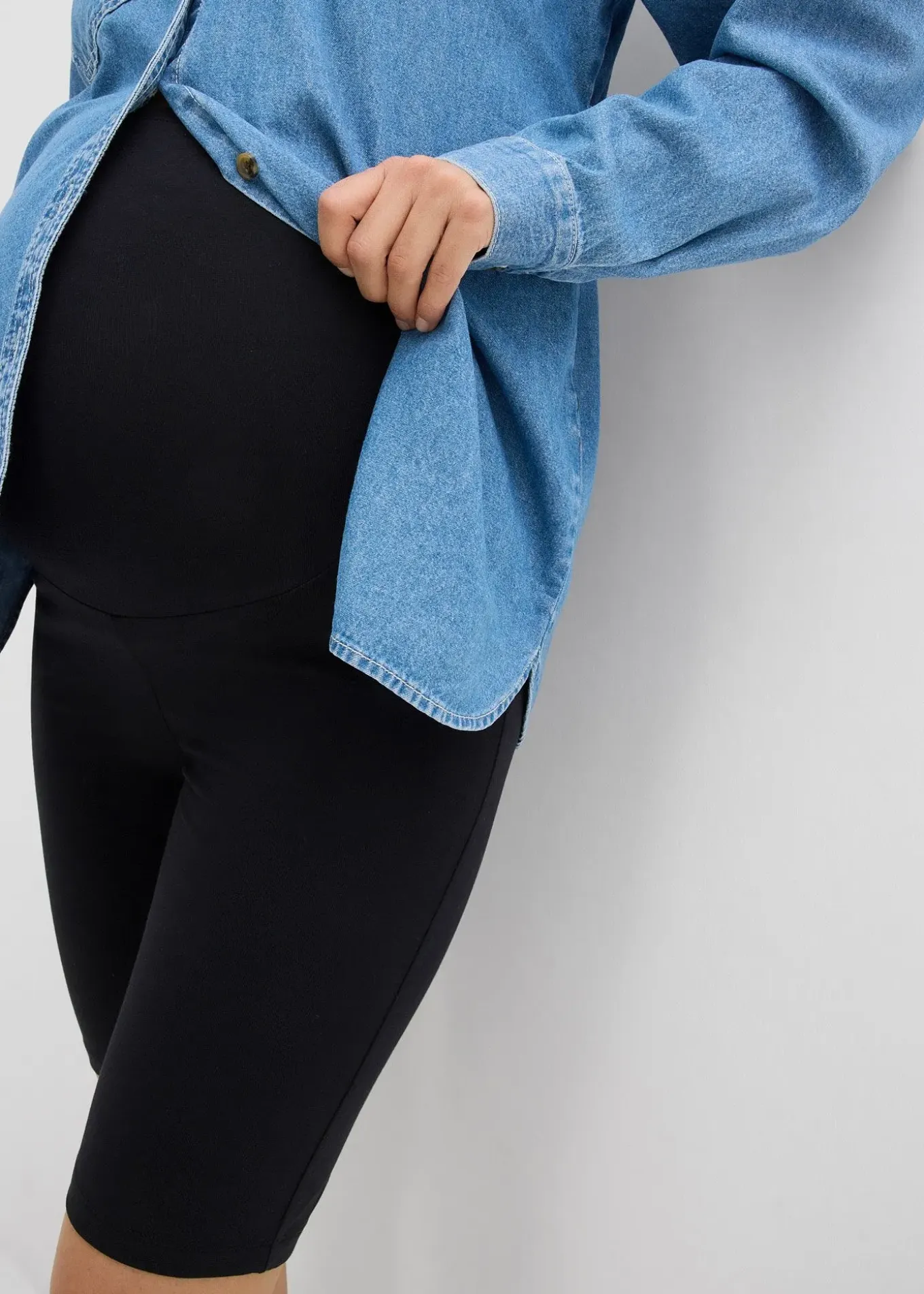 Lot de 2 cyclistes de grossesse en coton