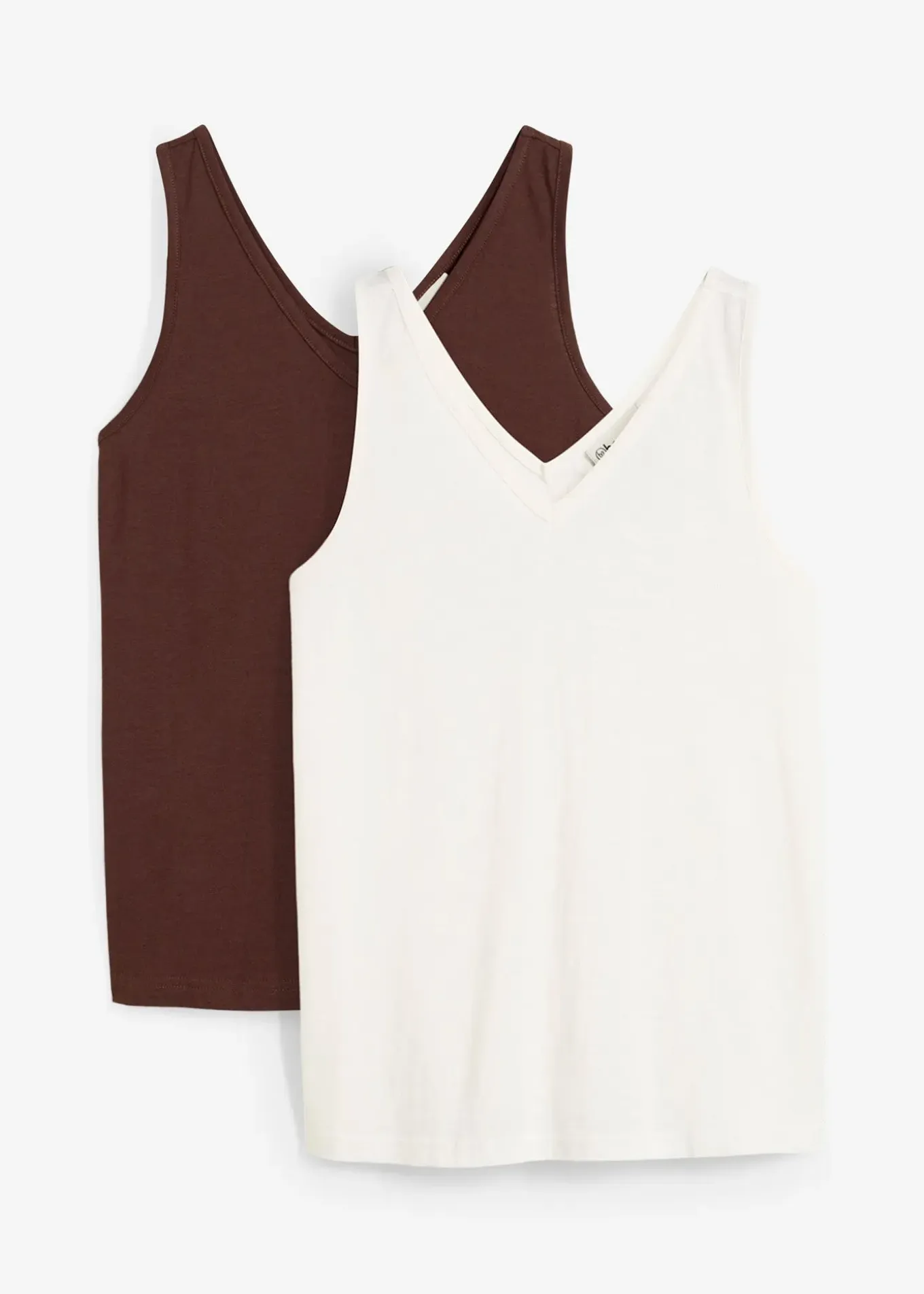 Lot de 2 débardeurs 100% coton