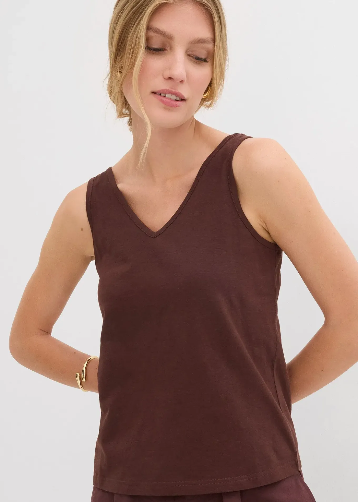 Lot de 2 débardeurs 100% coton