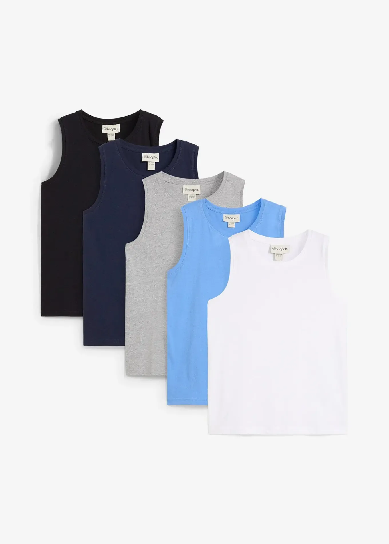 Lot de 5 débardeurs coton