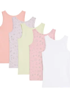 Lot de 5 débardeurs en coton doux et extensible
