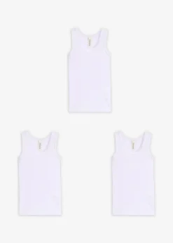 Lot de 3 débardeurs en coton doux