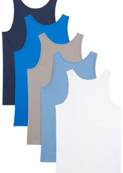 Lot de 5 débardeurs en coton doux et extensible