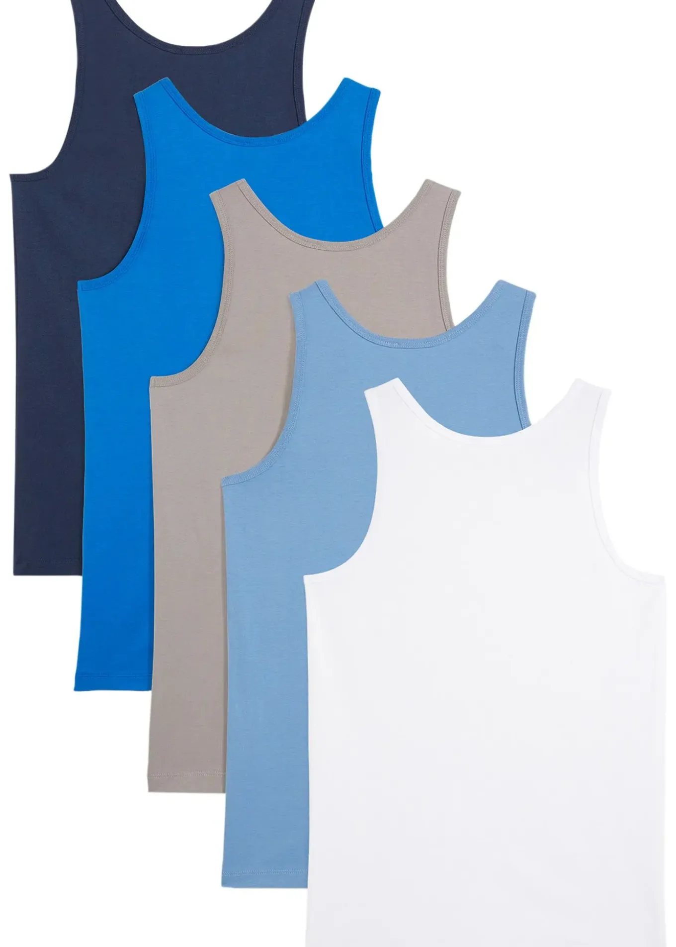 Lot de 5 débardeurs en coton doux et extensible