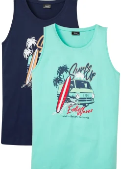 Lot de 2 débardeurs en coton