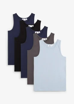 Lot de 5 débardeurs en coton extensible