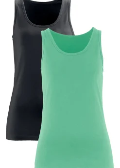 Lot de 2 débardeurs extensibles