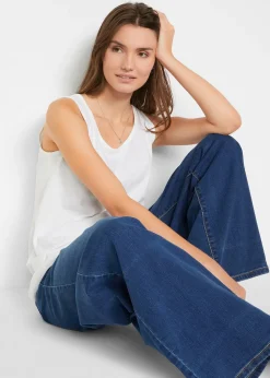 Lot de 5 débardeurs longs 100% coton