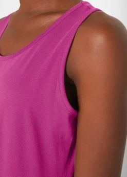 Lot de 5 débardeurs longs 100% coton