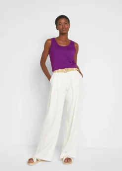 Lot de 5 débardeurs longs 100% coton