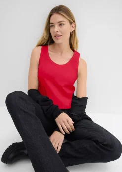 Lot de 5 débardeurs longs 100% coton