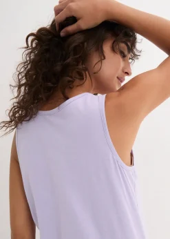 Lot de 5 débardeurs longs 100% coton