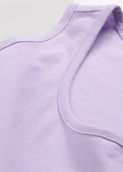 Lot de 5 débardeurs longs 100% coton