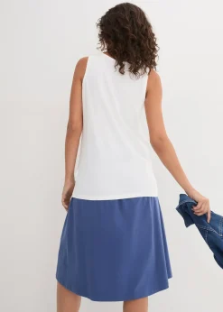 Lot de 5 débardeurs longs 100% coton