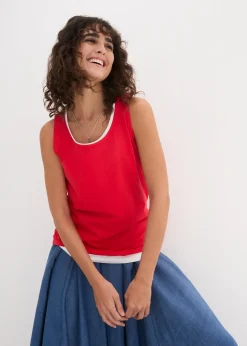 Lot de 5 débardeurs longs 100% coton