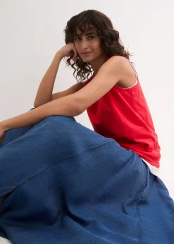 Lot de 5 débardeurs longs 100% coton