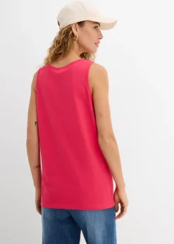 Lot de 5 débardeurs longs 100% coton