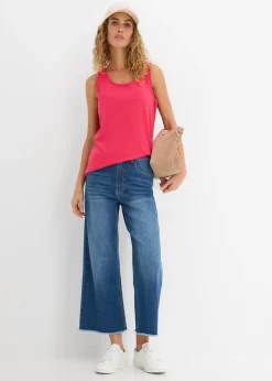 Lot de 5 débardeurs longs 100% coton