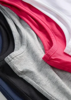 Lot de 5 débardeurs longs 100% coton