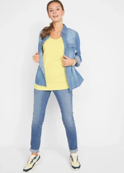 Lot de 5 débardeurs longs 100% coton