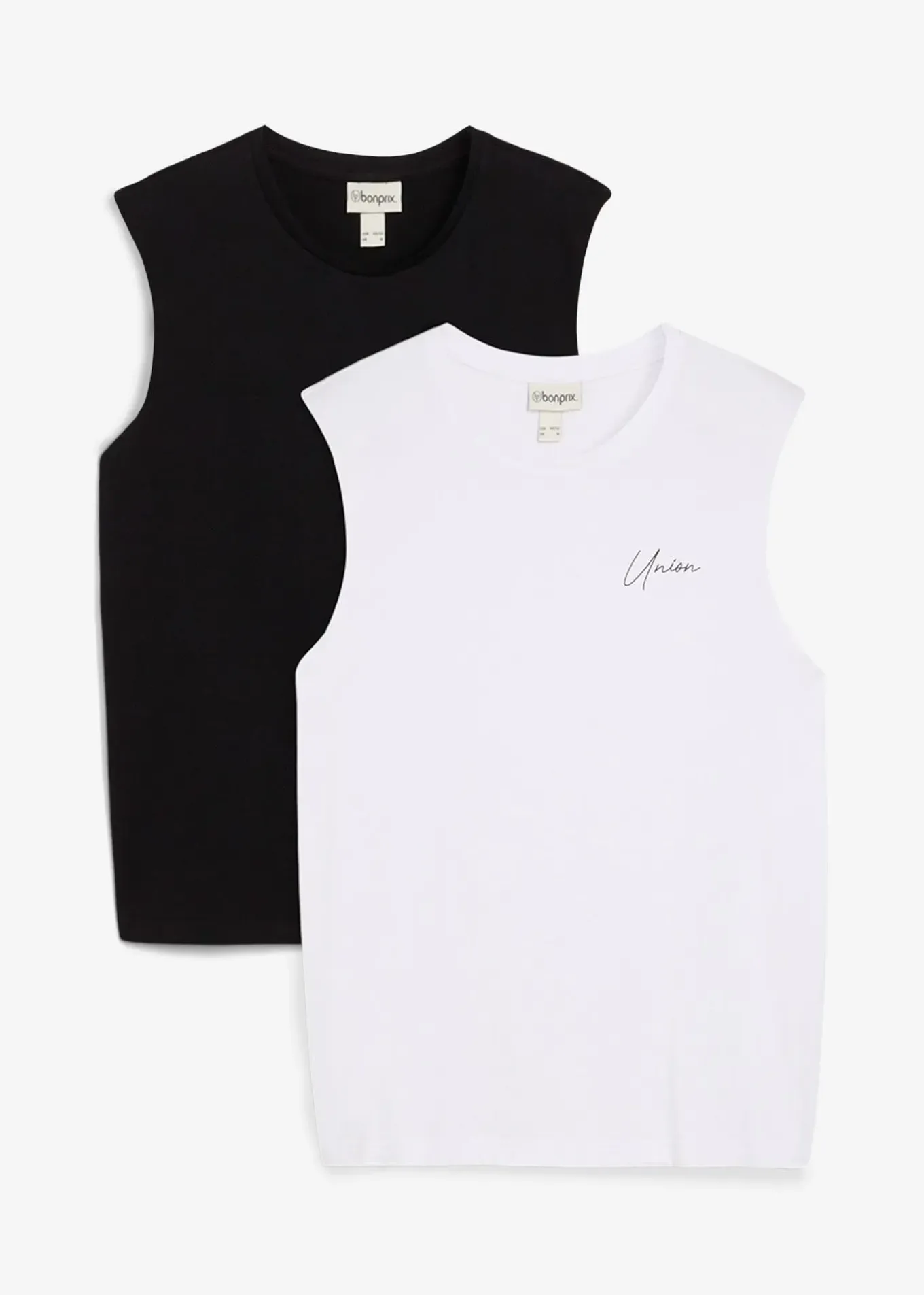 Lot de 2 débardeurs marcel 100% coton, loose