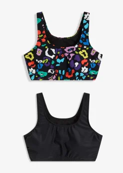 Lot de 2 hauts de bikini brassière